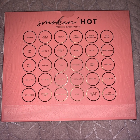 ColourPop Smokin' Hot Pressed Powder Palette NWT - Picture 4 of 11